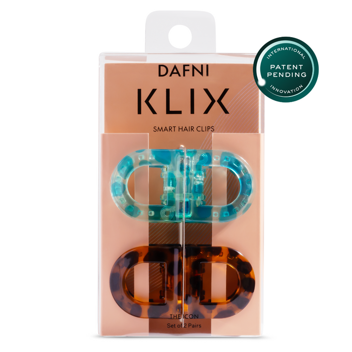DAFNI KLIX - the icon - Set of 2 - Brown & Turquoise