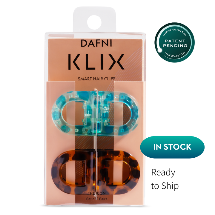 DAFNI KLIX - the icon - Set of 2 - Brown & Turquoise