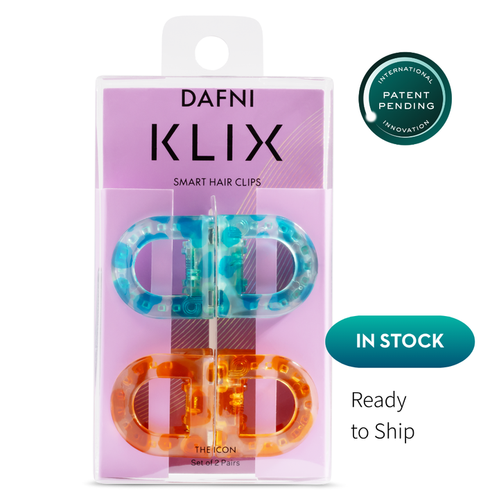 DAFNI KLIX - the icon - Set of 2 - Peach & Turquoise