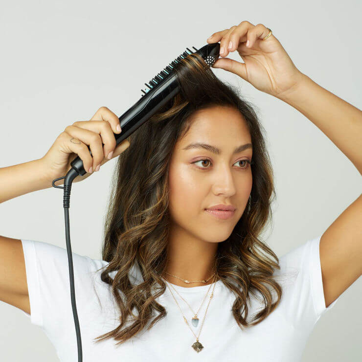 Styling and Straightening Hair Brush DAFNI Muse